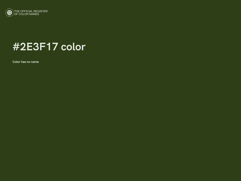 #2E3F17 color image