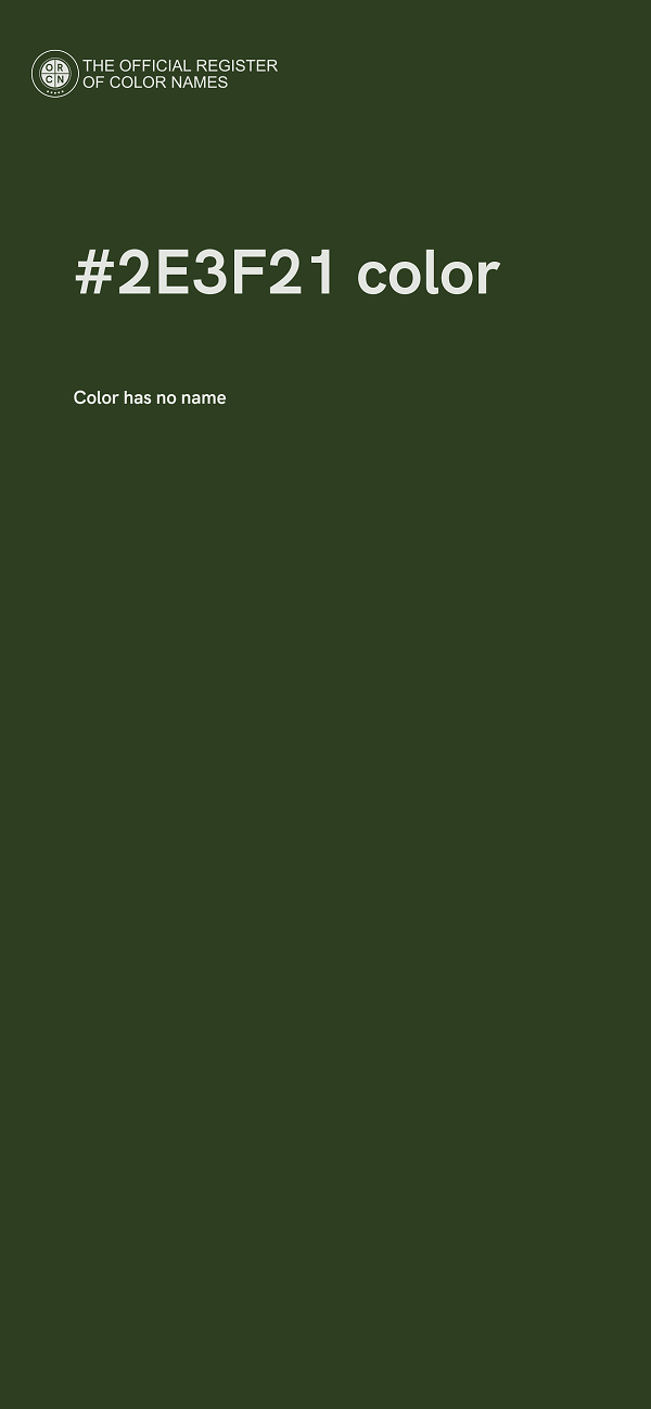 #2E3F21 color image