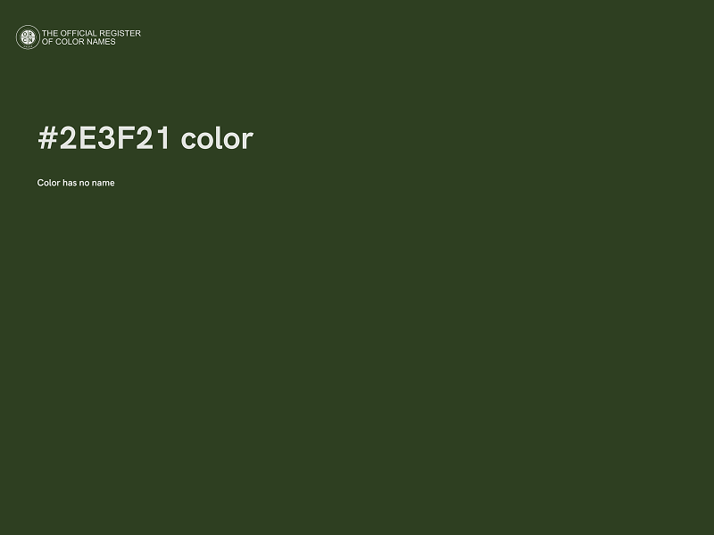 #2E3F21 color image