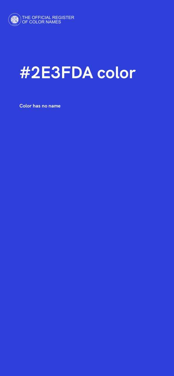 #2E3FDA color image