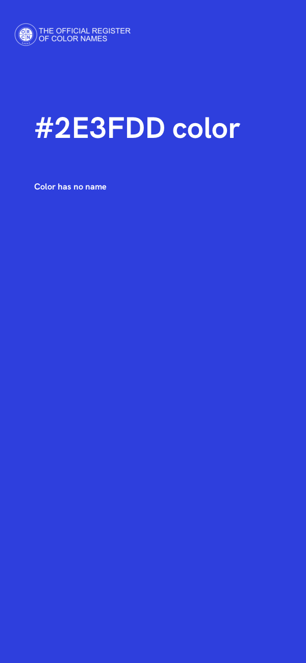 #2E3FDD color image