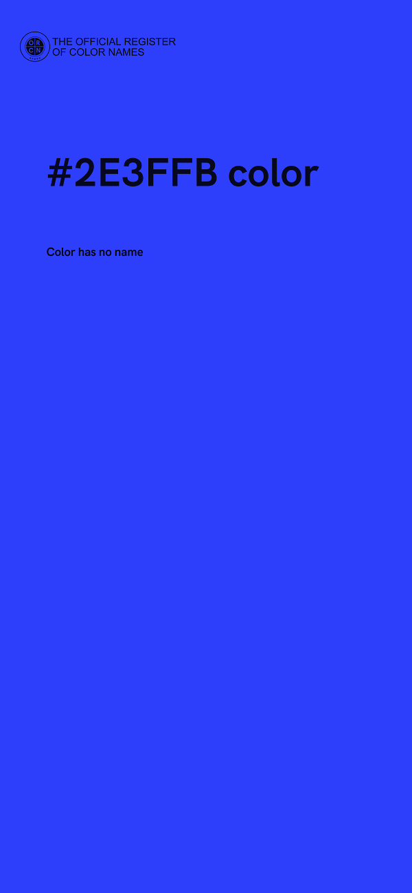 #2E3FFB color image