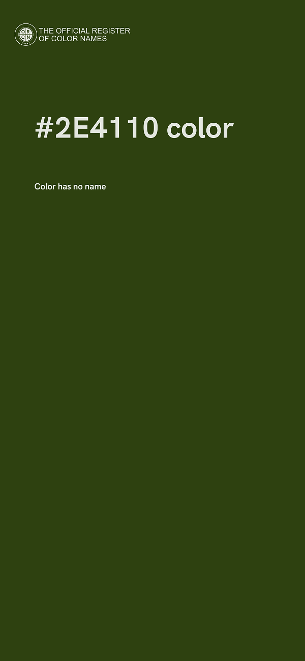 #2E4110 color image