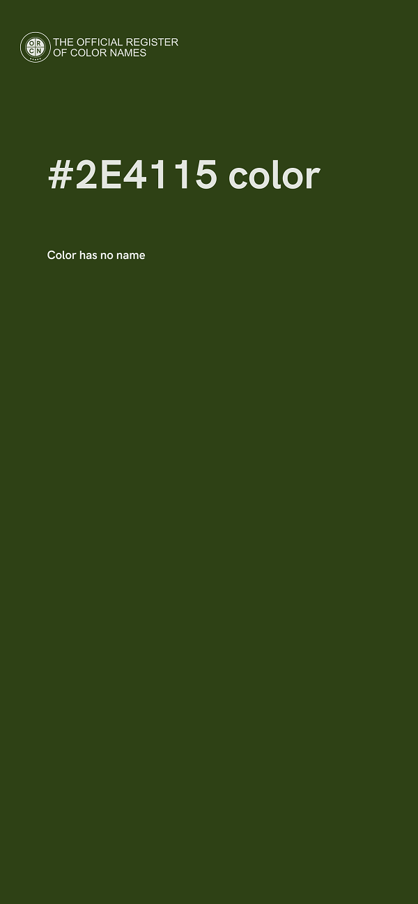 #2E4115 color image