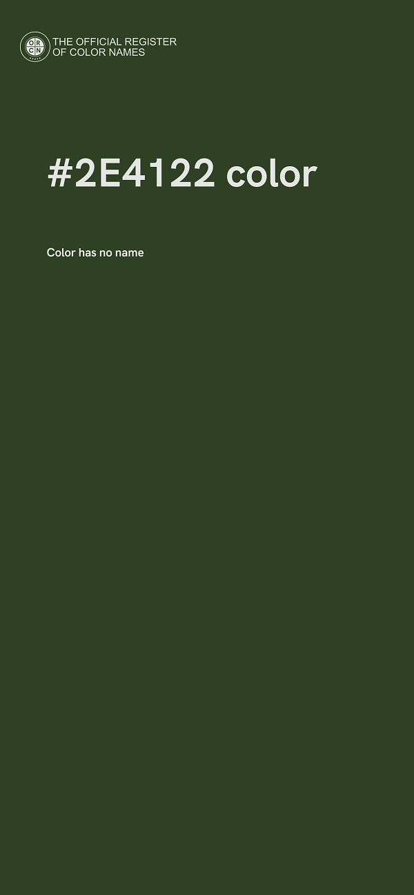 #2E4122 color image