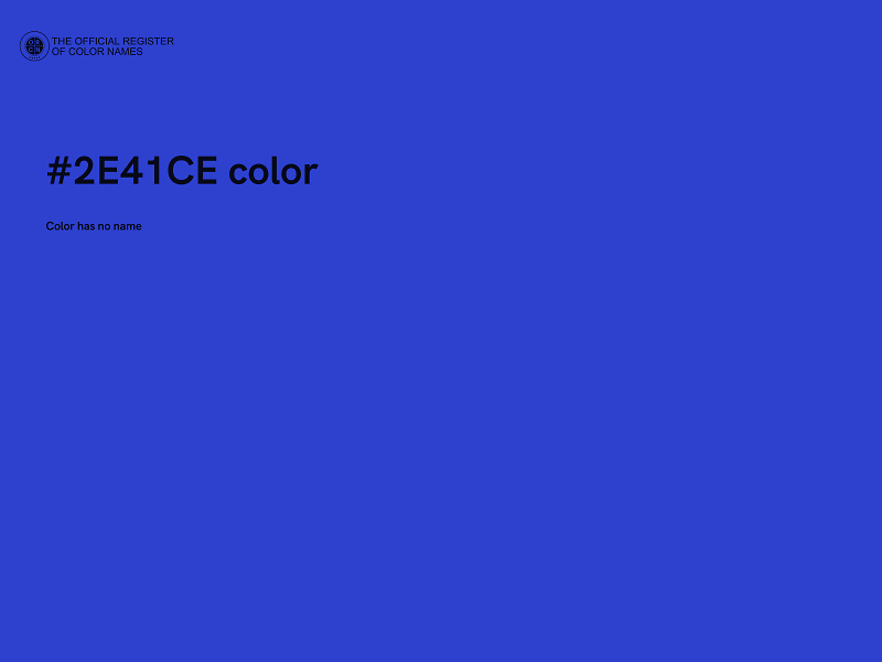 #2E41CE color image