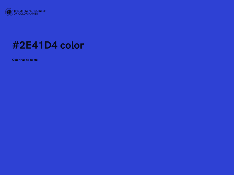 #2E41D4 color image