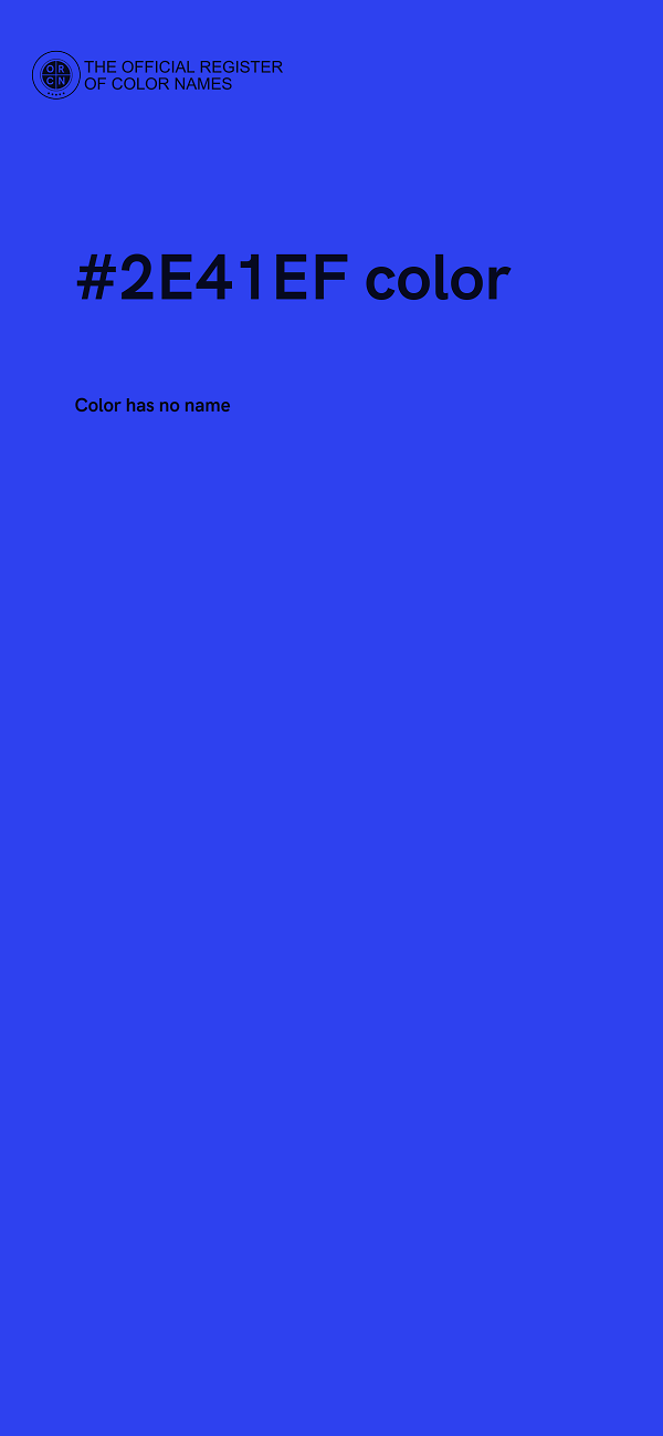#2E41EF color image