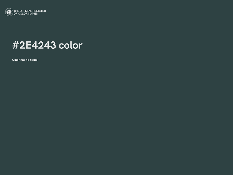 #2E4243 color image