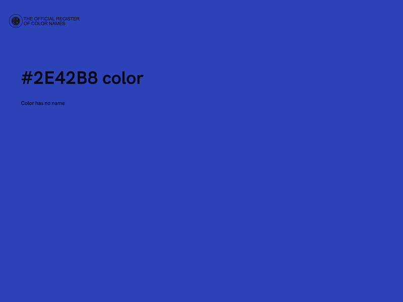 #2E42B8 color image