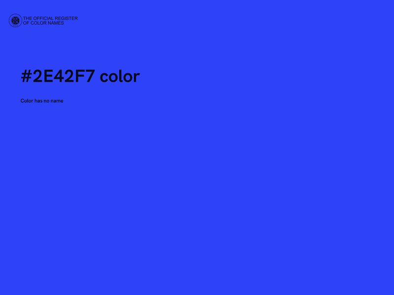 #2E42F7 color image