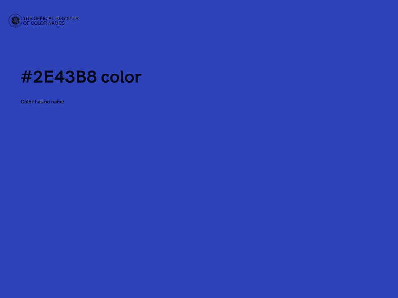 #2E43B8 color image