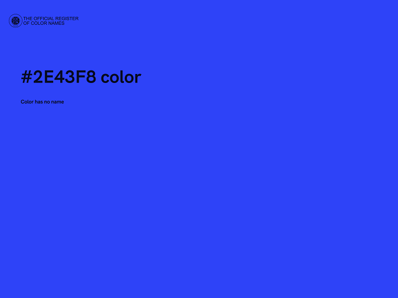 #2E43F8 color image