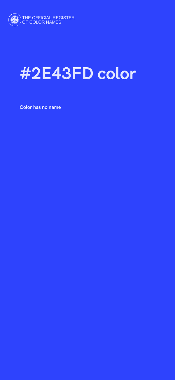 #2E43FD color image
