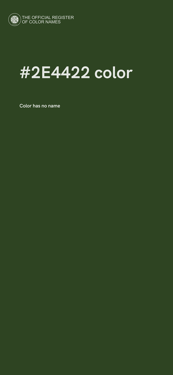#2E4422 color image