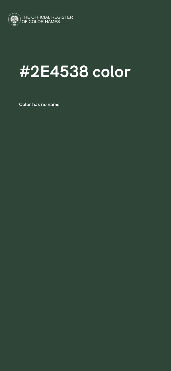 #2E4538 color image