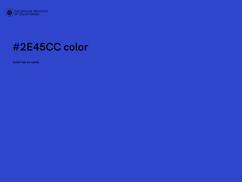 #2E45CC color image