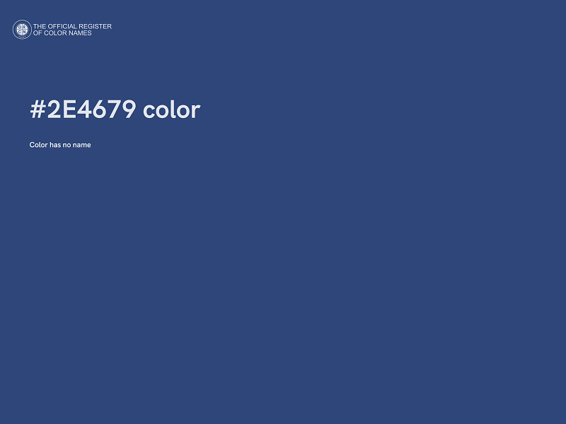 #2E4679 color image