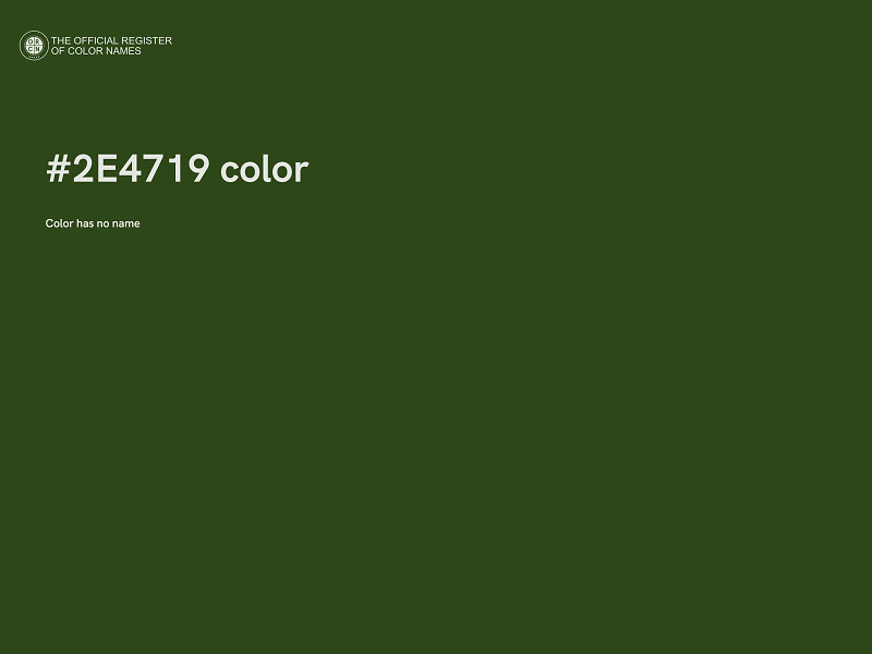 #2E4719 color image