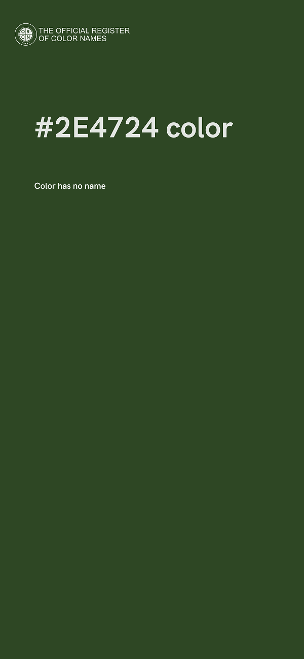 #2E4724 color image