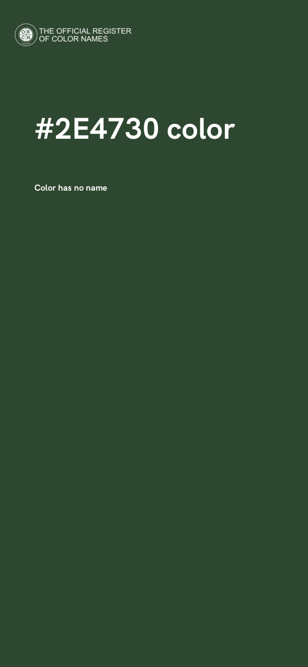 #2E4730 color image