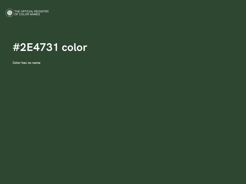 #2E4731 color image