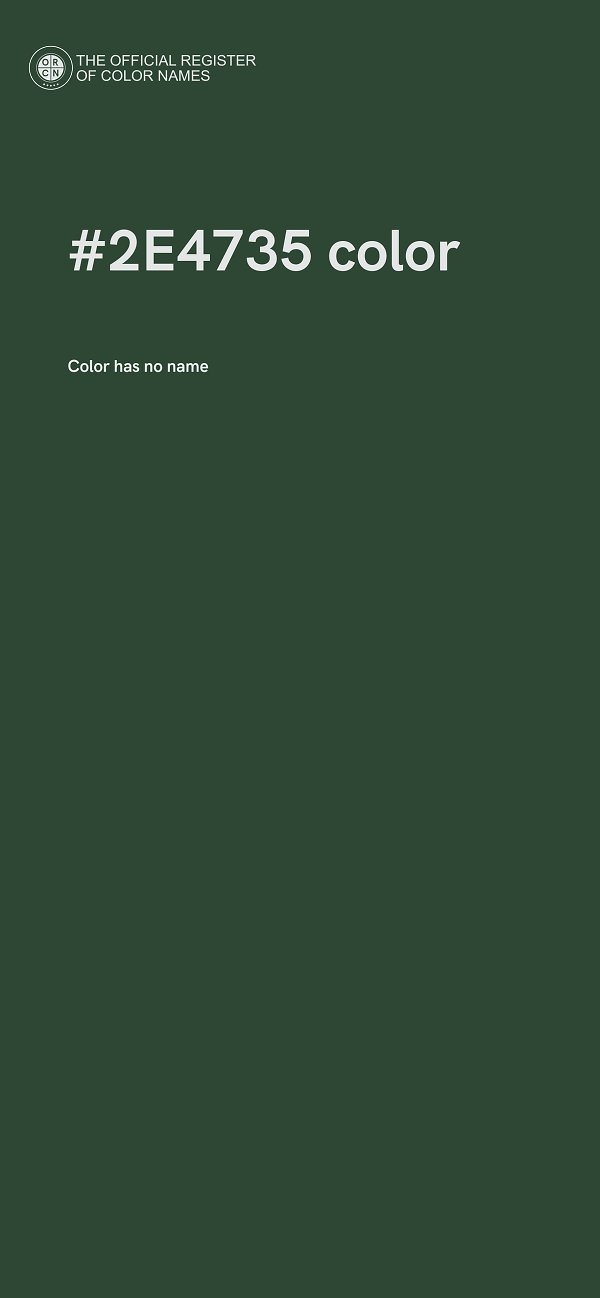#2E4735 color image
