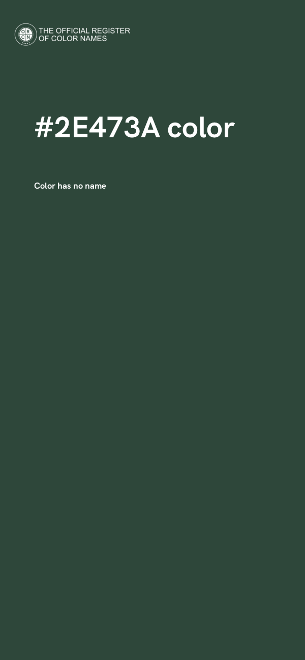#2E473A color image