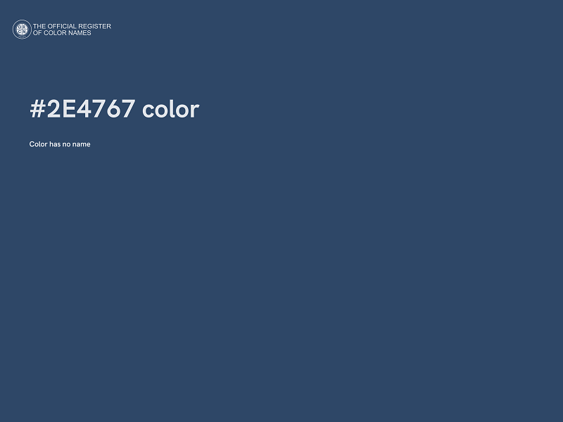 #2E4767 color image