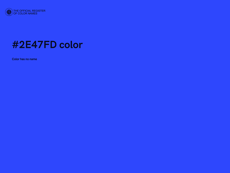 #2E47FD color image