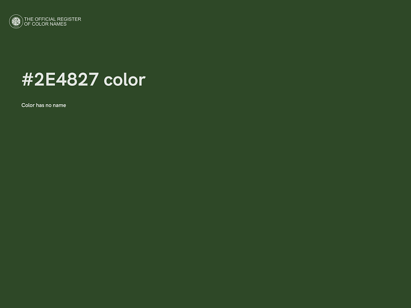 #2E4827 color image