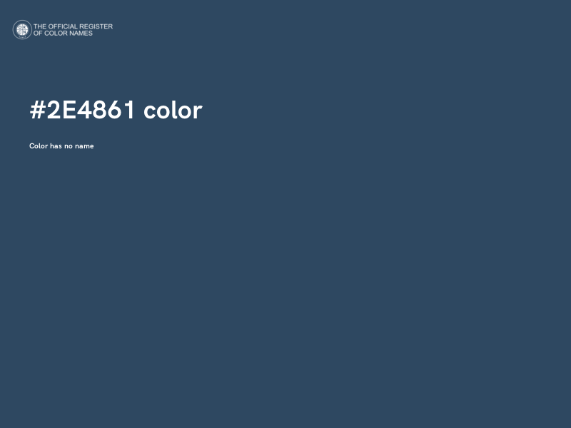 #2E4861 color image