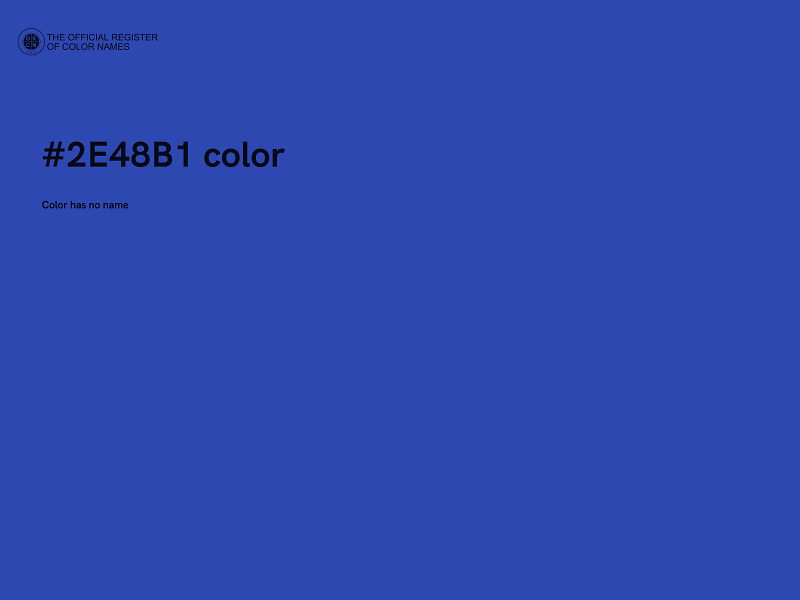#2E48B1 color image