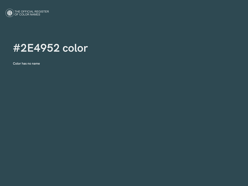 #2E4952 color image