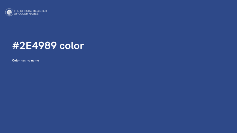 #2E4989 color image
