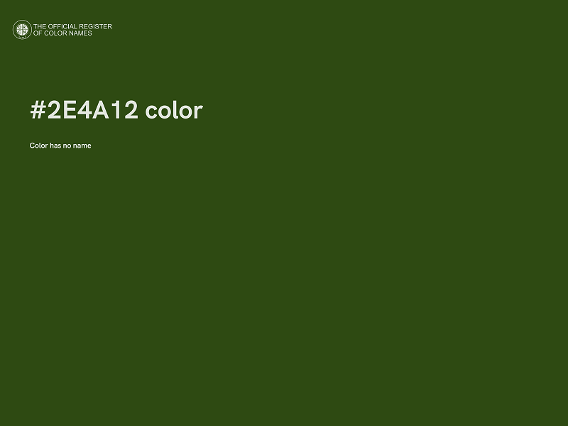 #2E4A12 color image