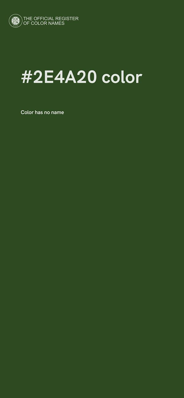 #2E4A20 color image