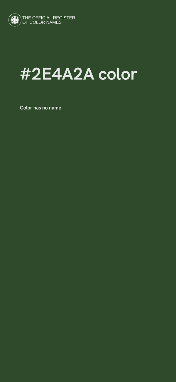 #2E4A2A color image
