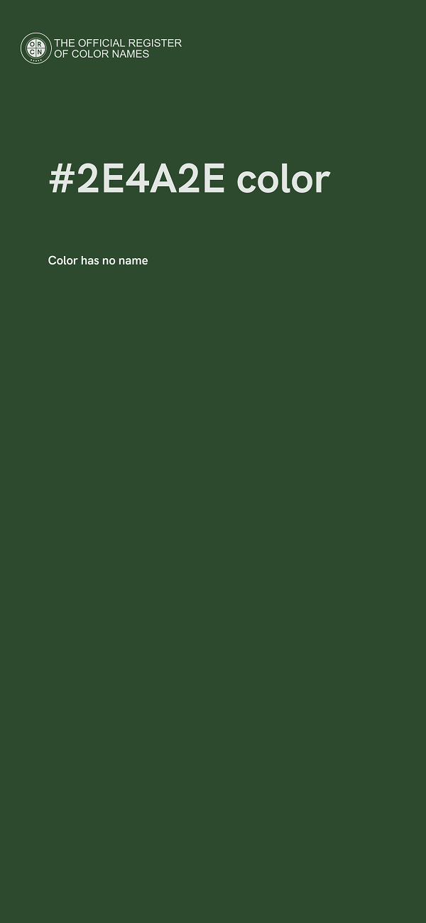 #2E4A2E color image