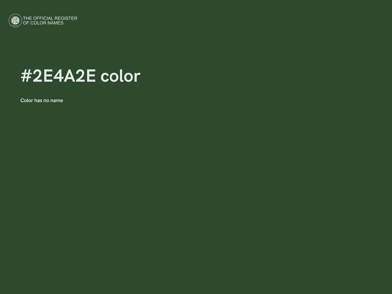 #2E4A2E color image