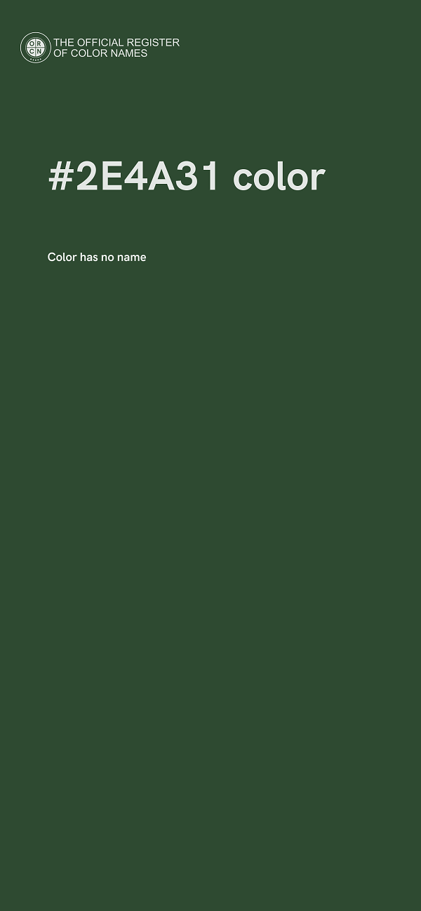 #2E4A31 color image
