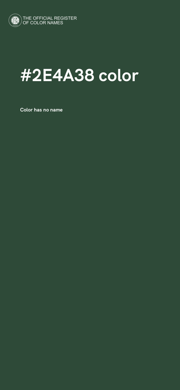 #2E4A38 color image