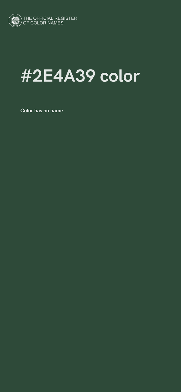 #2E4A39 color image