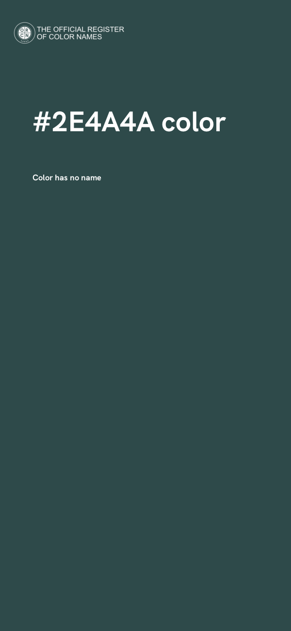 #2E4A4A color image