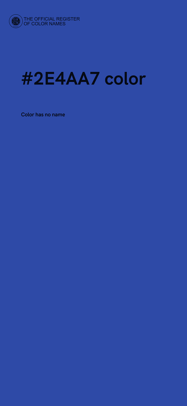 #2E4AA7 color image