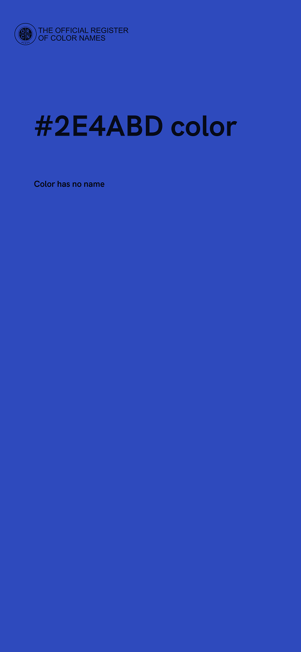 #2E4ABD color image