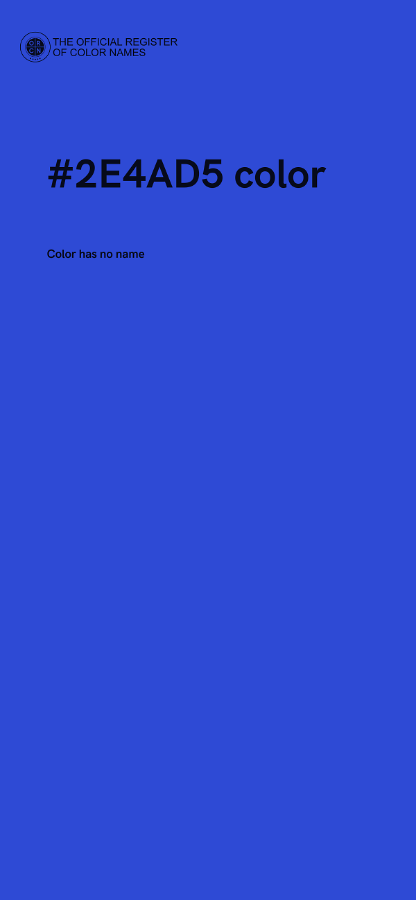 #2E4AD5 color image