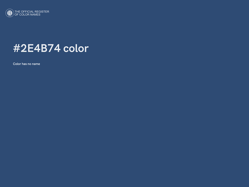 #2E4B74 color image