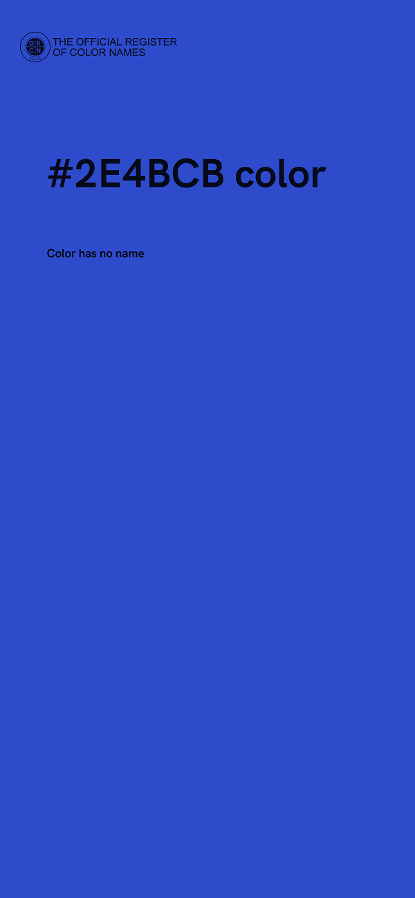 #2E4BCB color image