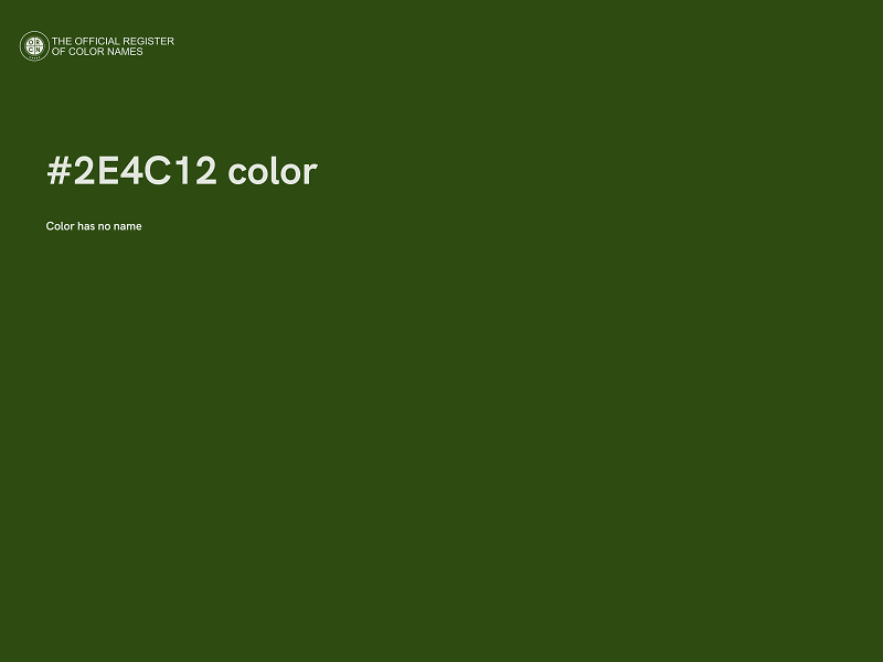 #2E4C12 color image